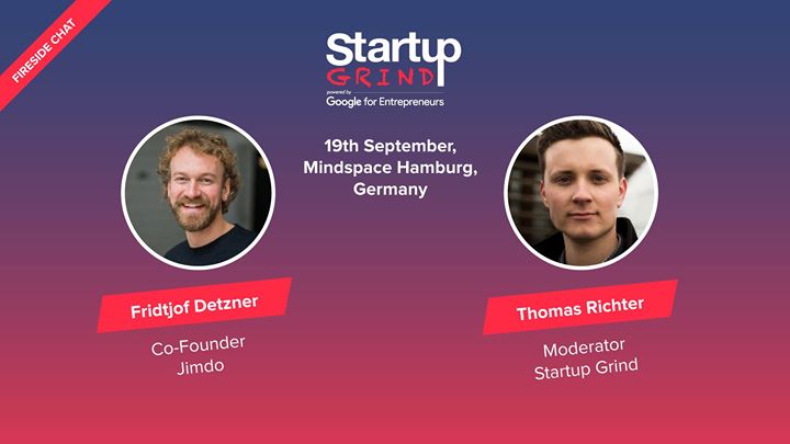 Startup Grind hosts Fridtjof Detzner (Jimdo)