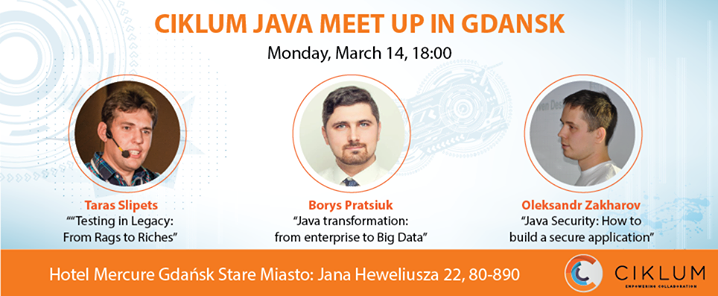 Ciklum Java Meetup in Gdansk