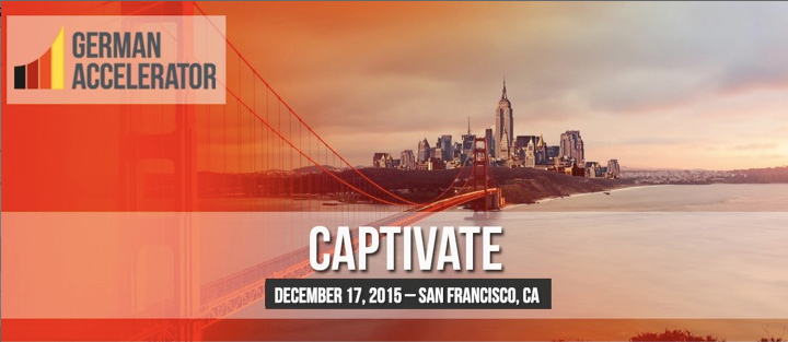 German Accelerator Captivate Pitch Event - San Francisco