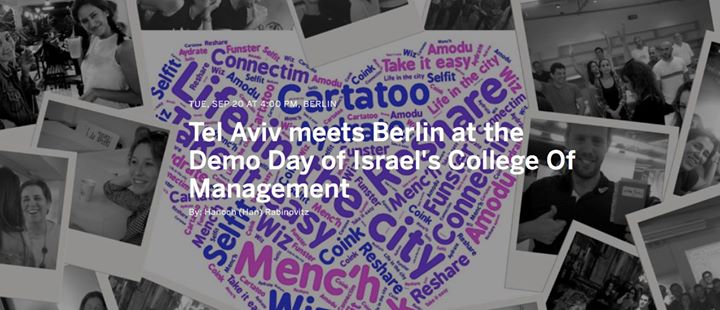 Tel Aviv meets Berlin at the Demo Day of Israel's College Of Management