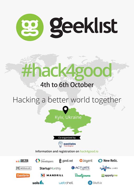Final presentations Geeklist #hack4good  Kiev!