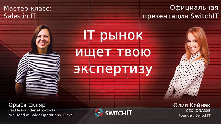 Презентация программы SwitchIT. Мастер-класс: Sales in IT.