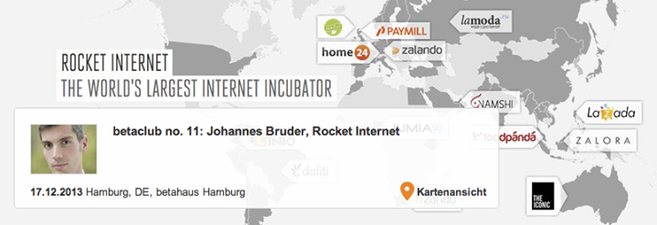 betaclub no. 11: Johannes Bruder, Rocket Internet