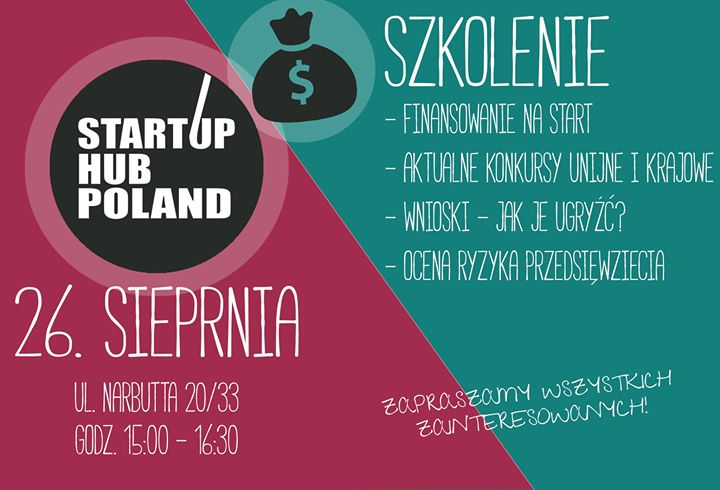 Darmowe Szkolenie FINANSOWANIE NA START(up)