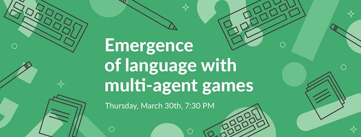 Emergence of language with multi-agent games