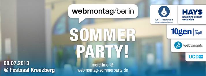 2. Sommerparty Webmontag Berlin