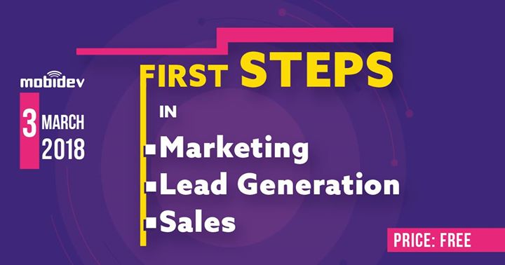 First steps in Marketing, Lead Generation & Sales