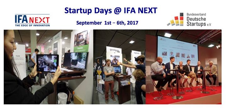 Startup Days at IFA NEXT - The Edge of Innovation