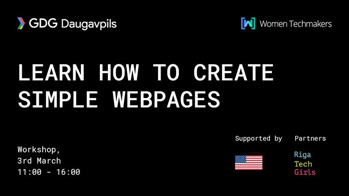Learn how to create simple webpages