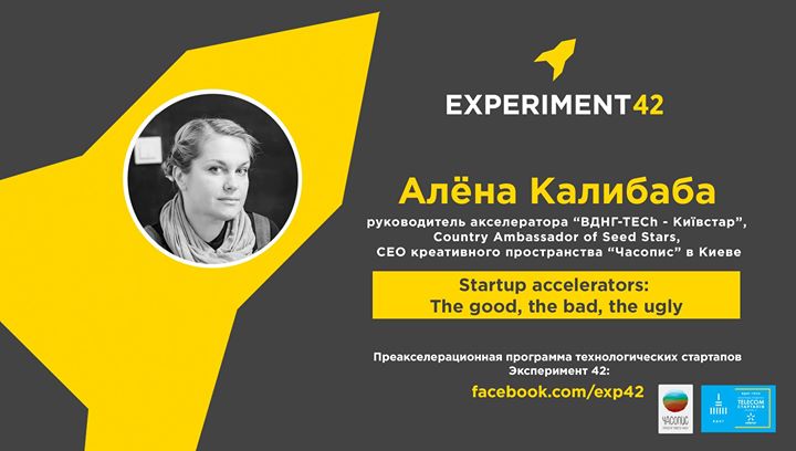 Алена Калибаба: Startup accelerators: The good, the bad, the ugly