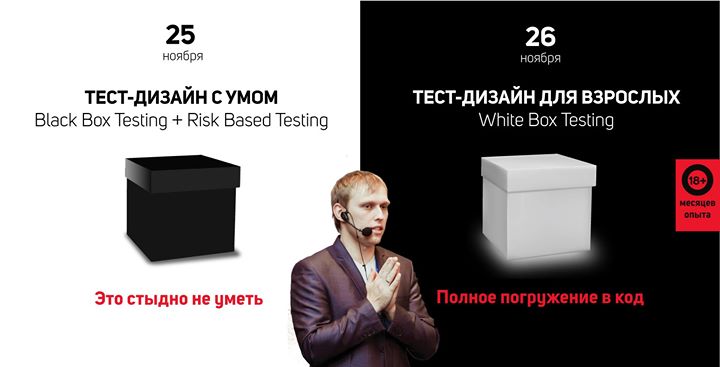 Тренинг по тест-дизайну: Black & White Box, Risk based testing