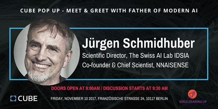 CUBE Meet & Greet with Father of modern AI, Jürgen Schmidhuber