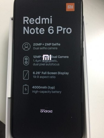 Смартфон Xiaomi Redmi Note 6 Pro – дизайн и возможности