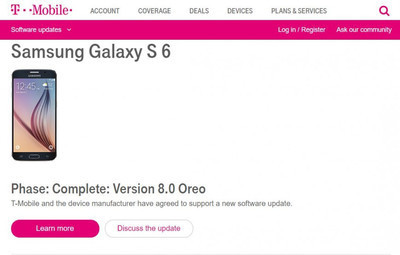 Samsung допилила релиз Android 8.0 для Galaxy S6, S6 edge, S6 edge+ и Note 5