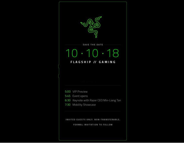 Razer Phone 2 будет представлен 10 октября – известны характеристики