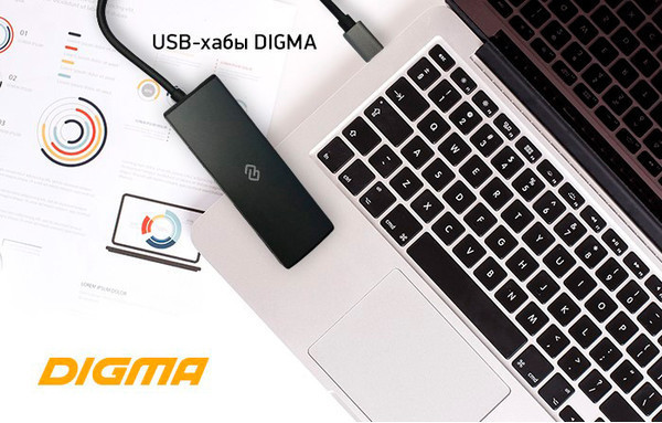 USB-хабы DIGMA для устройств с портами USB Type-C