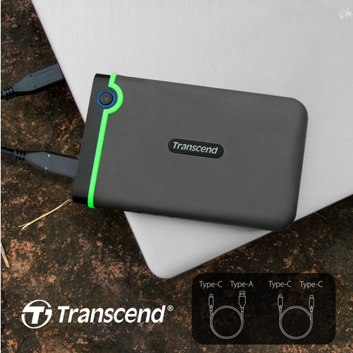 Transcend представляет новый портативный противоударный HDD StoreJet 25M3C