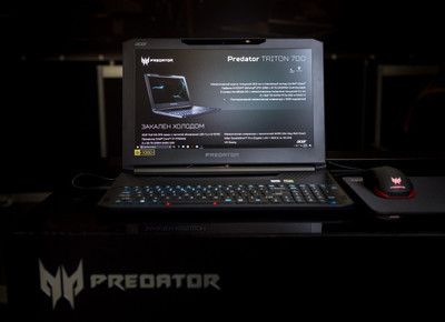 Acer представила мощный игровой ноутбук Predator Triton 700