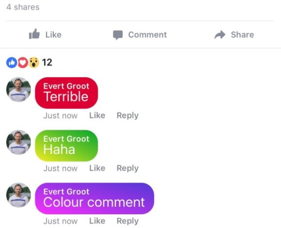 ​Facebook сделал комментарии пользователей неповторимыми