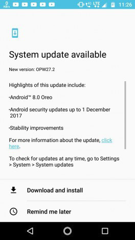 Lenovo выкатила релиз Android 8.0 Oreo для смартфона Moto X4