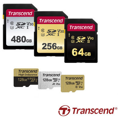 Transcend представляет широкую линейку карт памяти формата SD и microSD