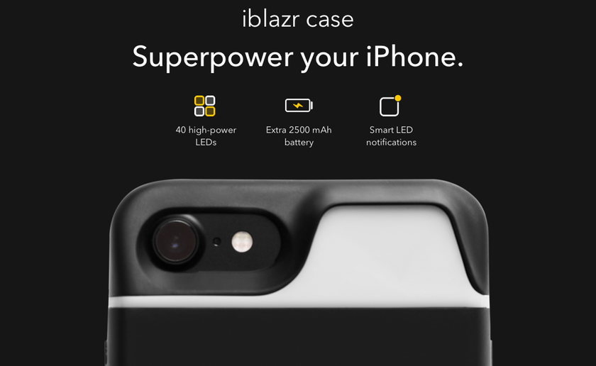 Украинский стартап Concepter анонсировал свой новый продукт — iblazr Case — чехол-вспышку для iPhone