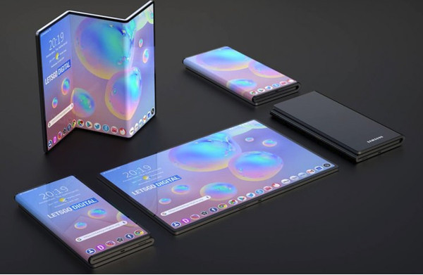 Samsung получила патент на смартфон с дисплеем Z-образной формы