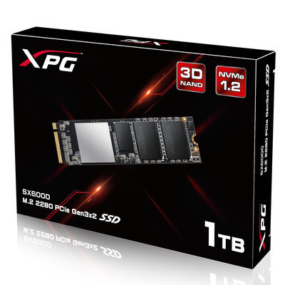 ADATA представляет SSD-накопитель XPG SX6000 c интерфейсом PCIe Gen3x4 M.2 2280